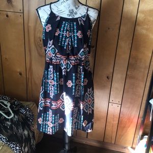 Tribal pattern dress Pink Owl